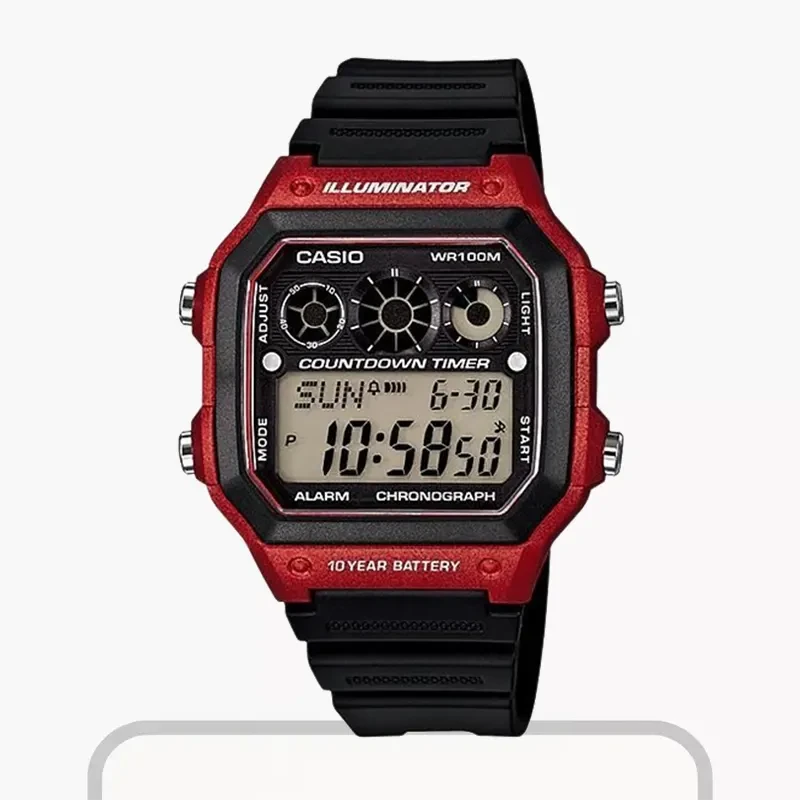 Casio Youth Digital Sports Grey Dial Men's Watch | AE-1300WH-4AVDF